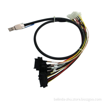 Qsfp Sff-8436 to 4X SATA Cable Crossover Breakout